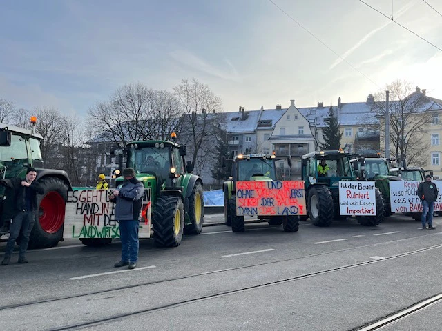 Bauern, Demonstration, Plärrergelände, Landwirte — © Foto: Radio Augsburg