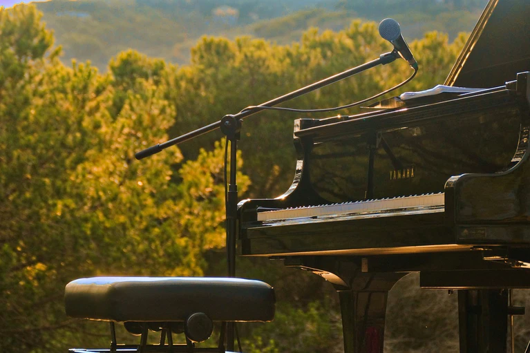 Rasen, Outdoor, Open-Air-Konzert, Klavier, Sommernacht, Klang, Musik — © Bild: pixabay