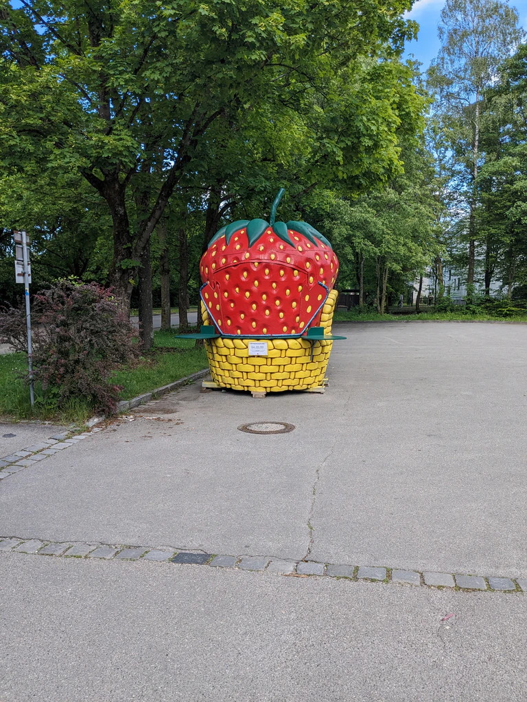 Erdbeerhäuschen, Erdbeere, Erdbeeren, Hochzoll — © Bild: Radio Augsburg