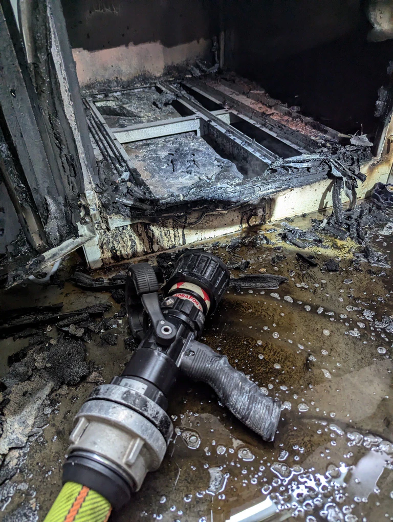 Brand, Rohr, Filter 2024 — © Bild: Berufsfeuerwehr Augsburg