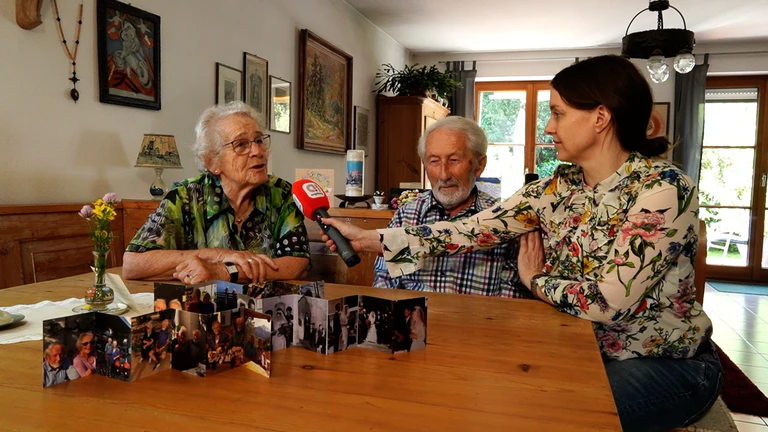 Ehepaar Seitz, Segnung Dom, 60 Jahre verheiratet — © Bild: Radio Augsburg