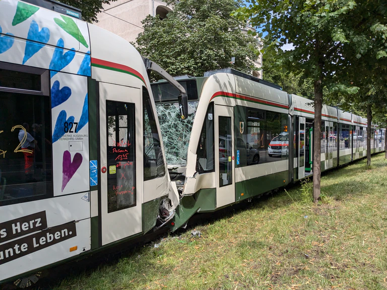 Trambahn, Unfall — © Bild: Radio Augsburg