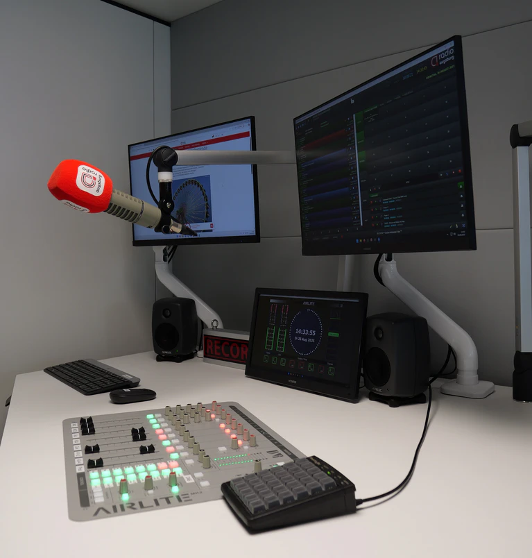 Nachrichtenstudio bei RADIO AUGSBURG