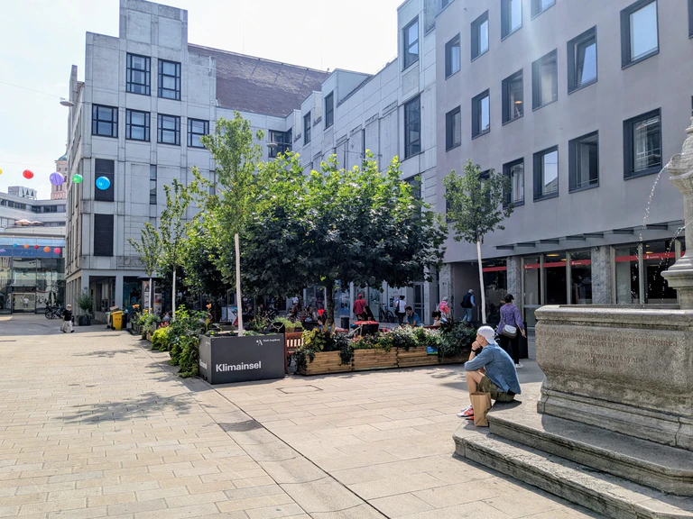 Innenstadt, Augsburg, Blue city, Klimainsel, Umweltschutz, Martin-Luther-Platz, Luther — © Radio Augsburg